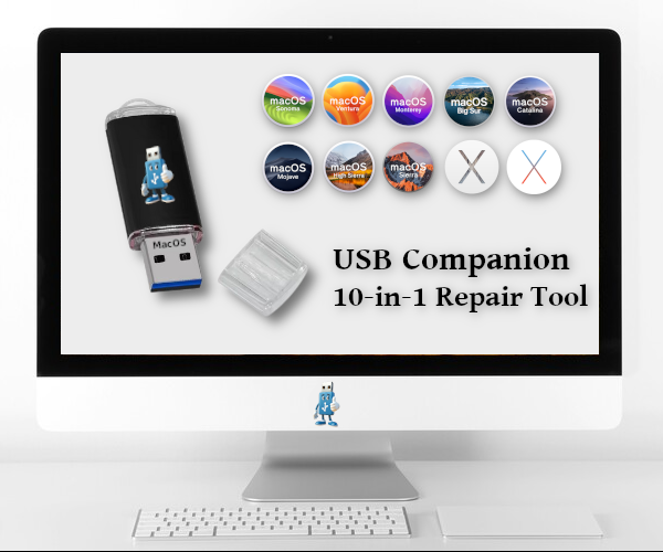 USB Companion Bootable USB Installer flash drive on a computer screen